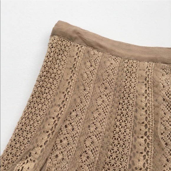 SOLD Anthropologie Odille Silk Pleat Ballet Skirt 4 - Picture 6 of 12